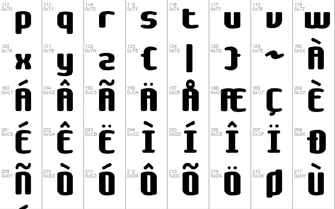 Galapogos BRK font