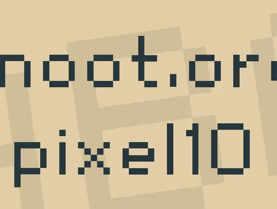 snoot.org pixel10 font