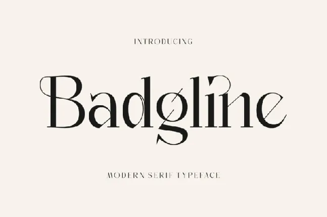 Badgline font