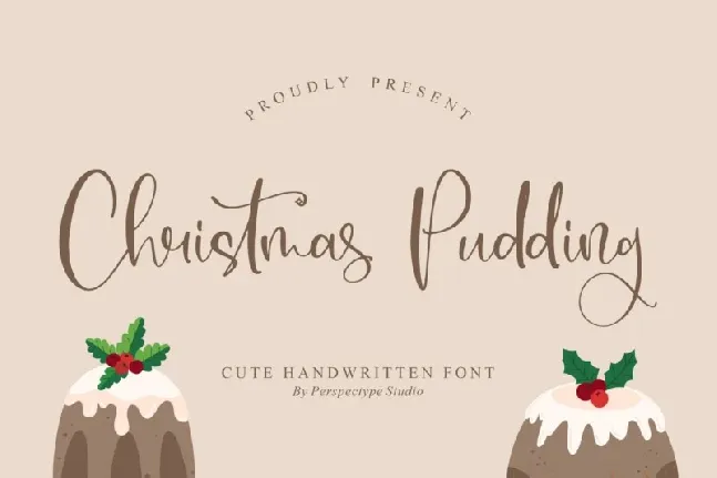 Christmas Pudding font