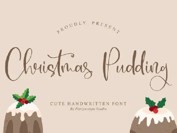 Christmas Pudding font