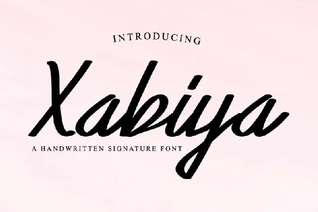 Xabiya Marker Script font