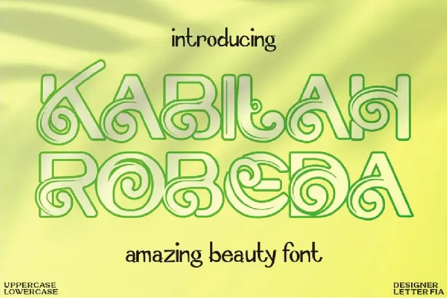 Kabilah Robeda font