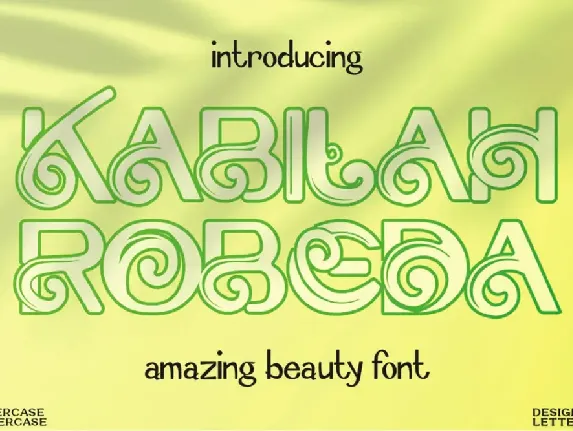 Kabilah Robeda font