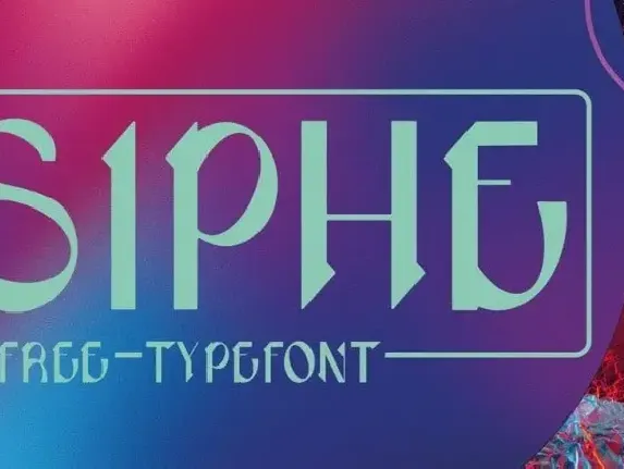 Siphe Display font