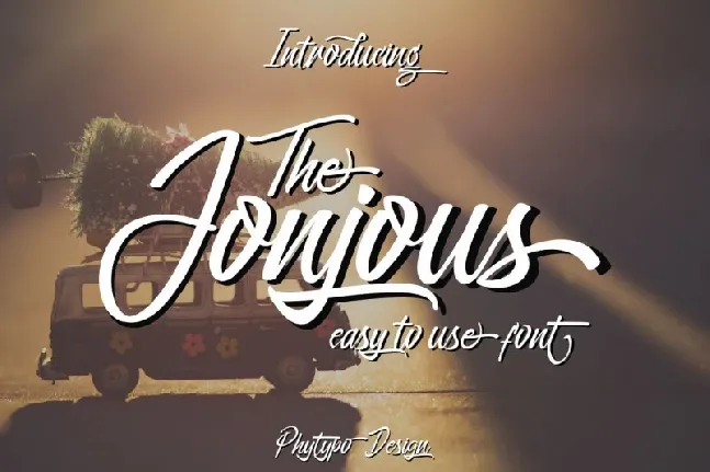 Jonjous Script font