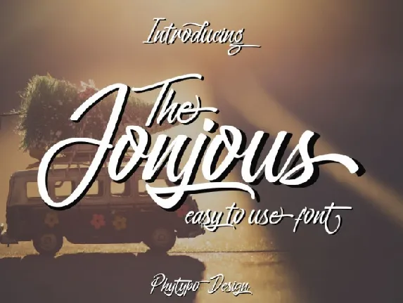 Jonjous Script font