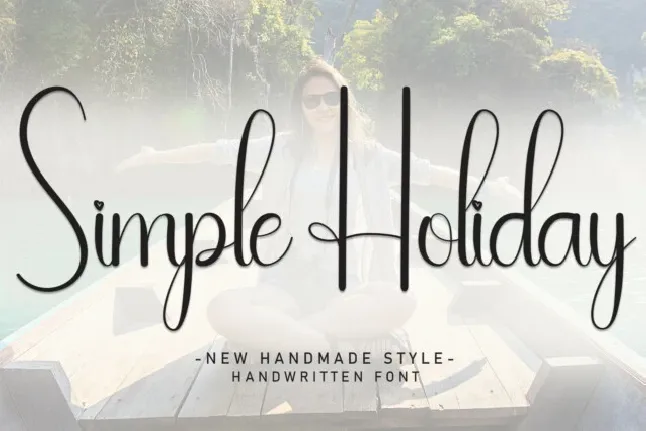 Simple Holiday Script font