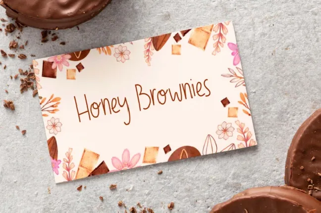 Honey Brownies font