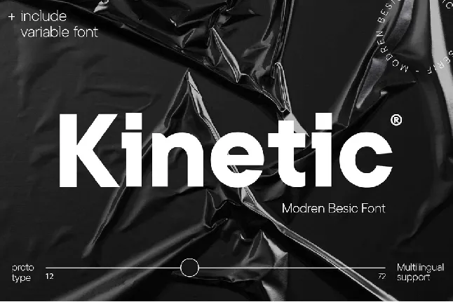 Kinetic font