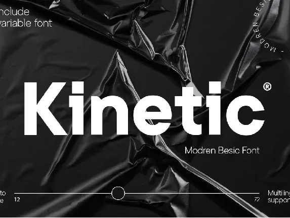 Kinetic font