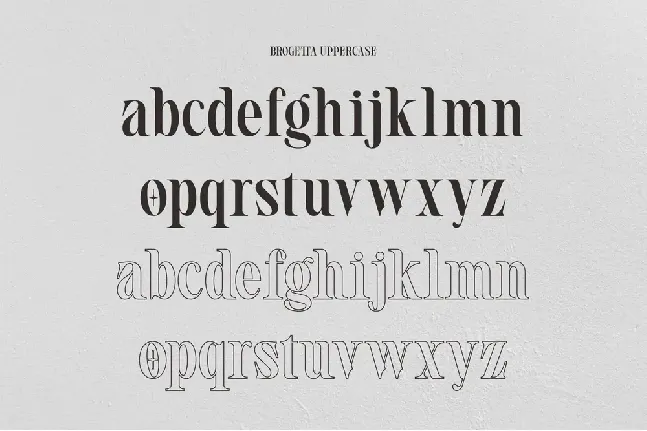 BROGETTA-Regular font