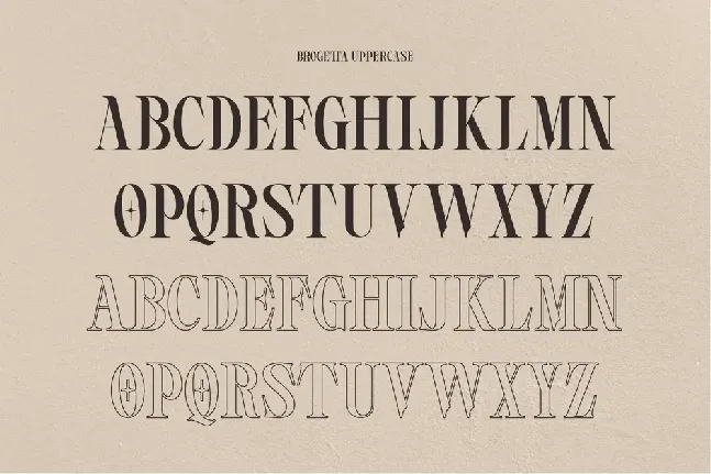 BROGETTA-Regular font