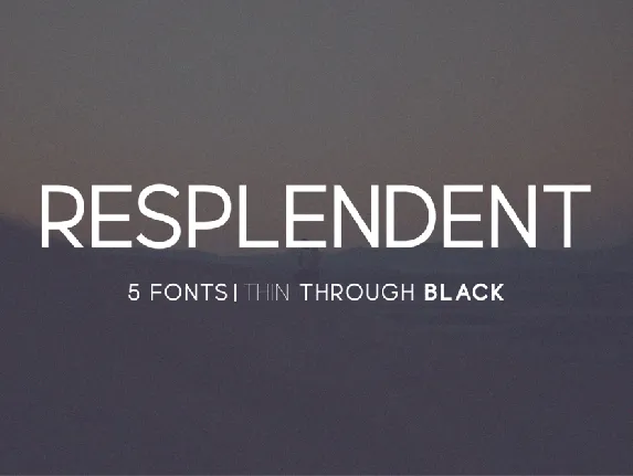 Resplendent font