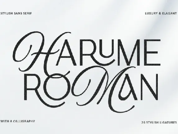 Harume Roman font