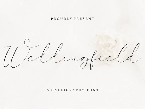 Weddingfield font