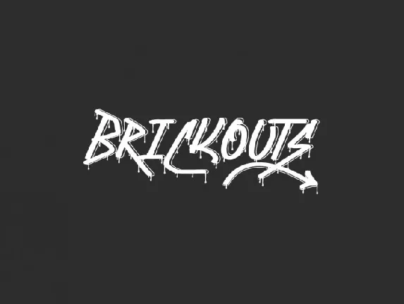 Brickouts Display font