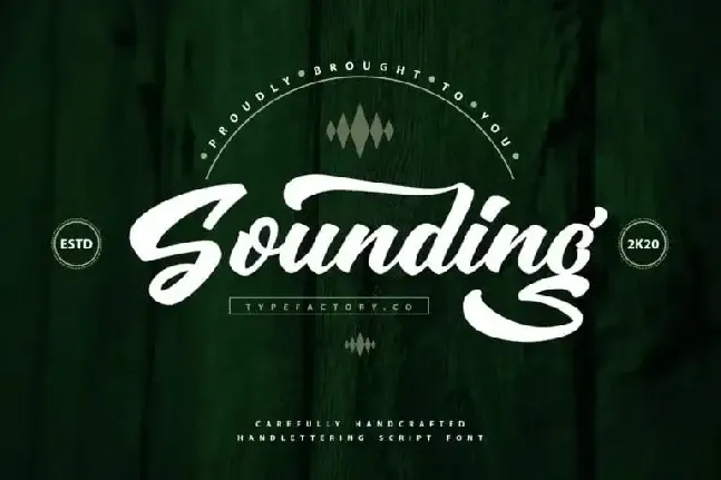 Sounding Script font