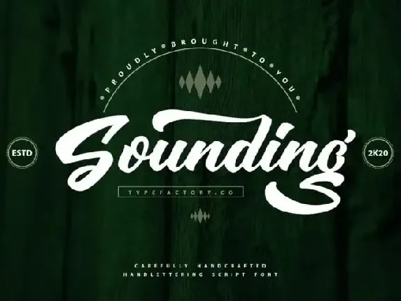 Sounding Script font