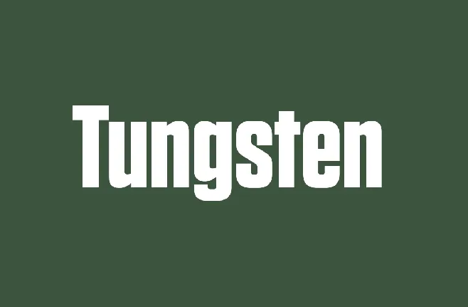 Tungsten font