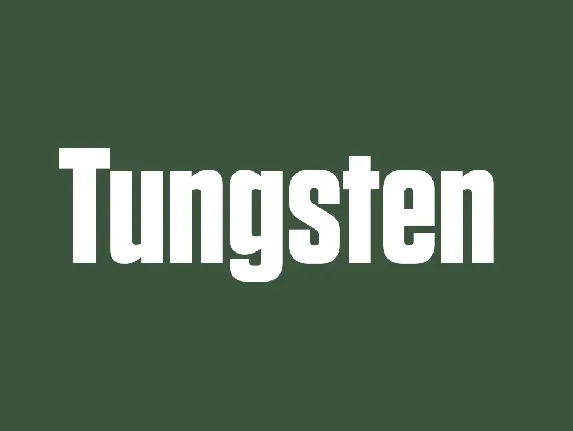 Tungsten font