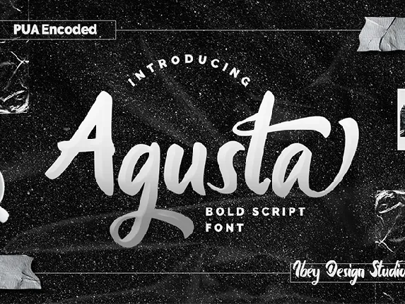 Agusta font