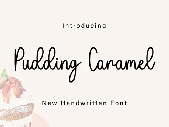 Pudding Caramel font