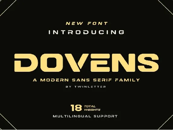 Dovens Family font