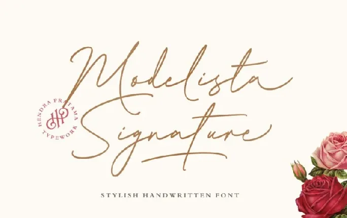 Modelista Signature font