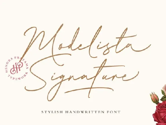 Modelista Signature font