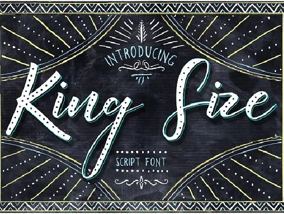 King Size Script Free font