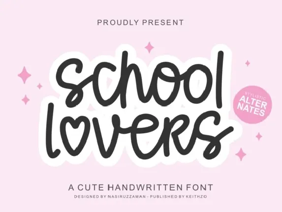 School Lovers font