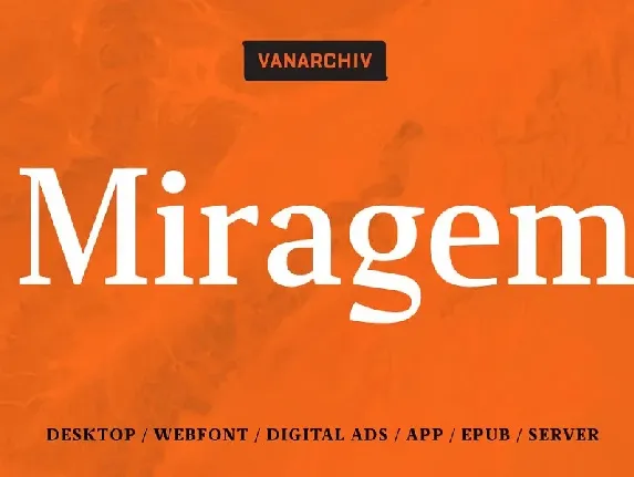 Miragem font