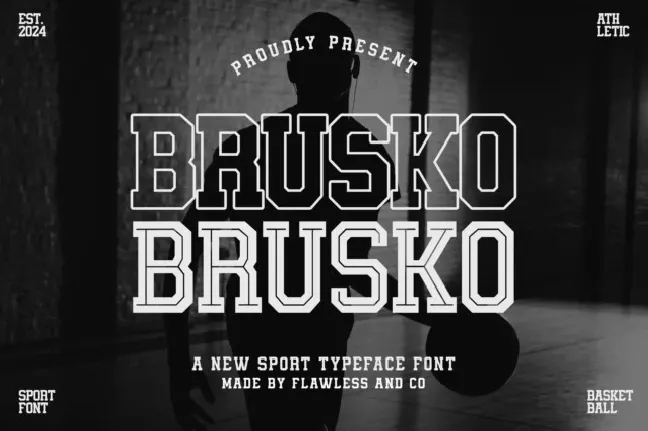 Brusko font