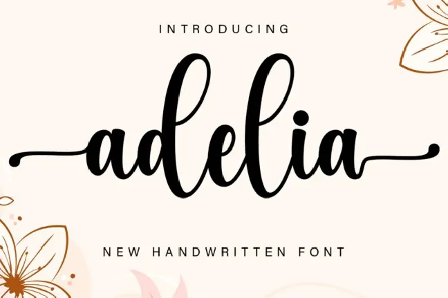 Adelia font