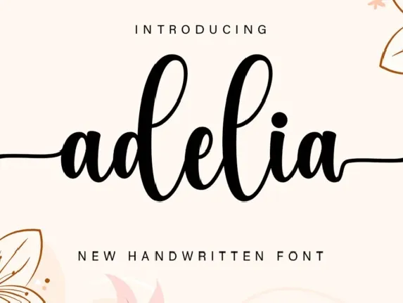 Adelia font