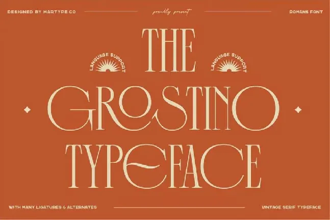 The Grostino font