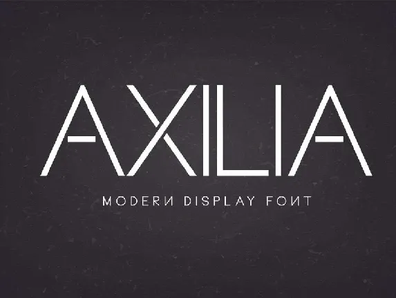 Axilia font