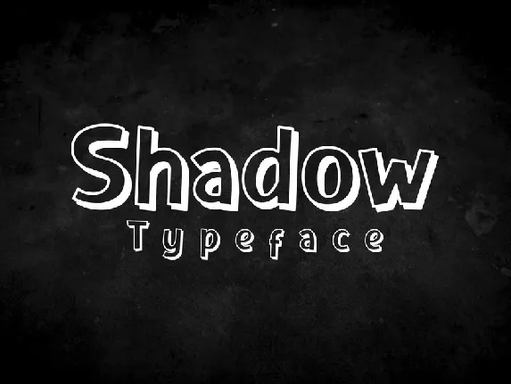 Shadow font