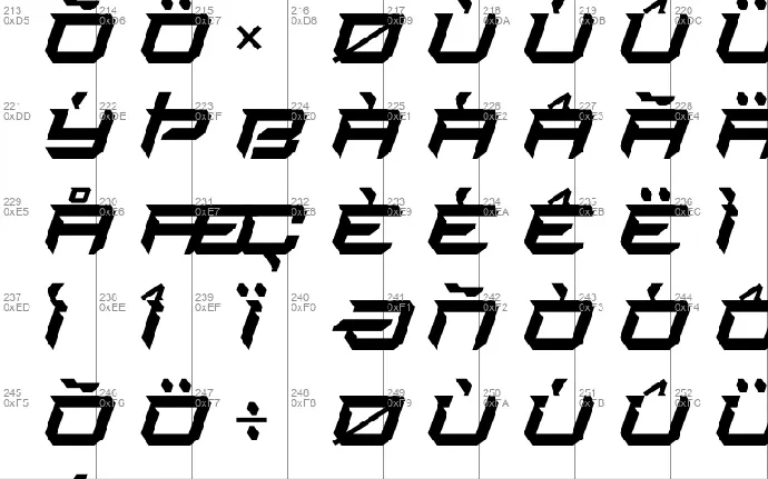 Aerobody font