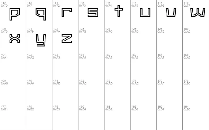 Super G-Type 2 font