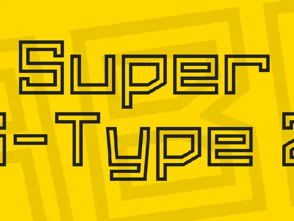 Super G-Type 2 font