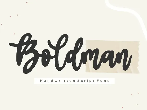 Boldman font