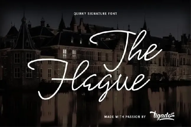 The Hague Handwritten font