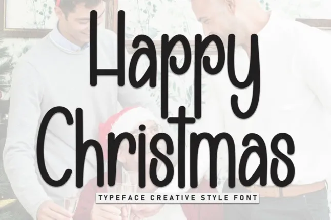 Happy Christmas Display font