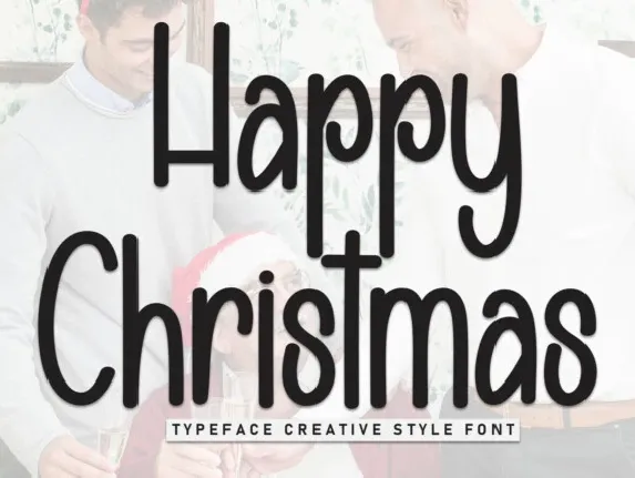 Happy Christmas Display font