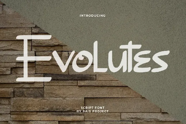 Evolutes Demo font