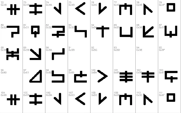 MindFields font