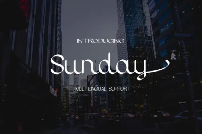 Sunday Script font