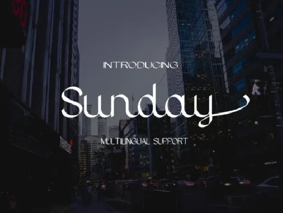 Sunday Script font